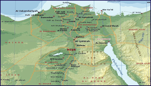 Map of Egypt